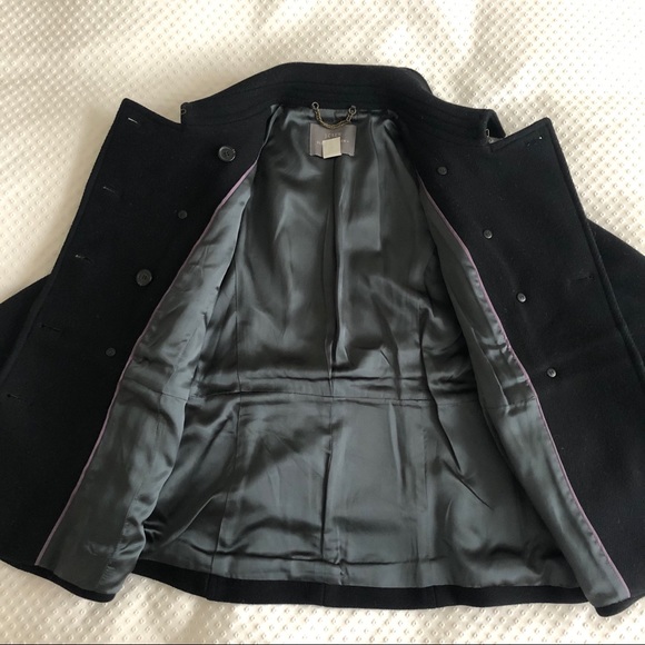 J. Crew Classic Black Wool Peacoat - Picture 5 of 7